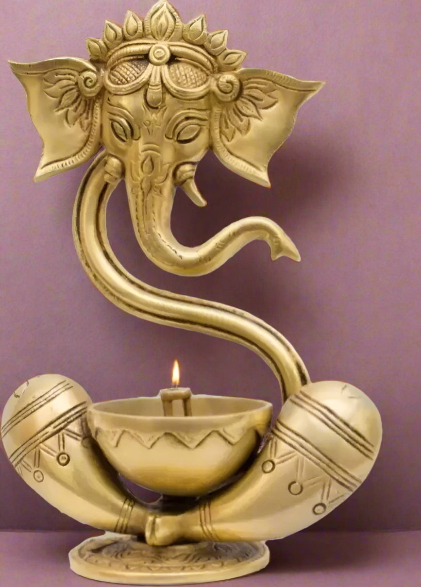 Brass Ganpati Diya