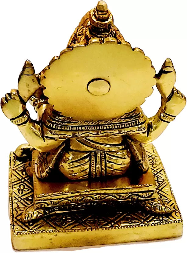 Brass Sitting Ganesha