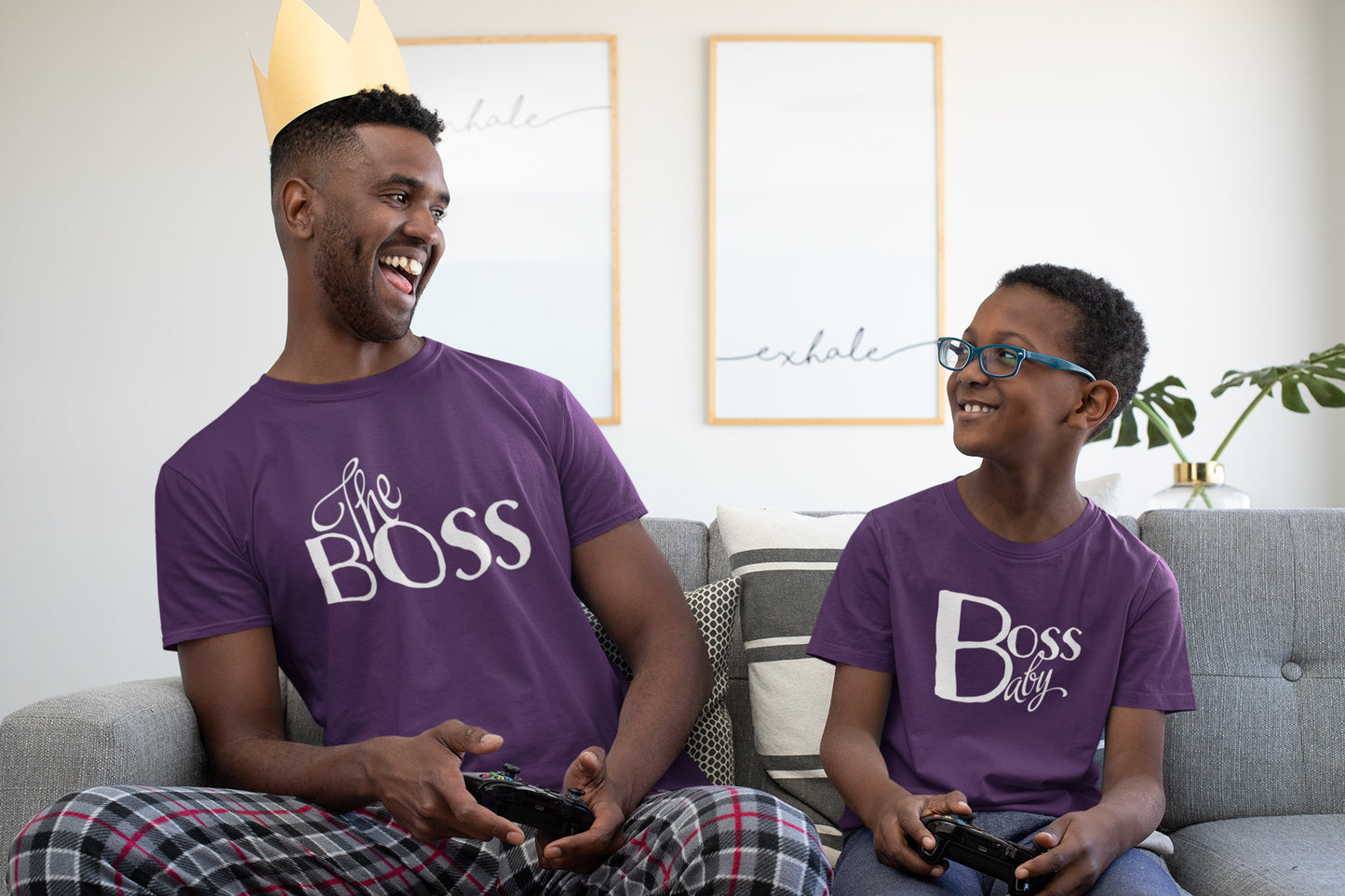 Father Son T-shirt Combo Set ( The Boss / Boss Baby )