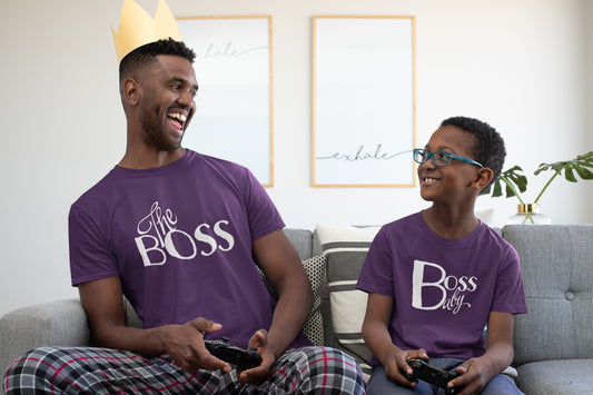 Father Son T-shirt Combo Set ( The Boss / Boss Baby )