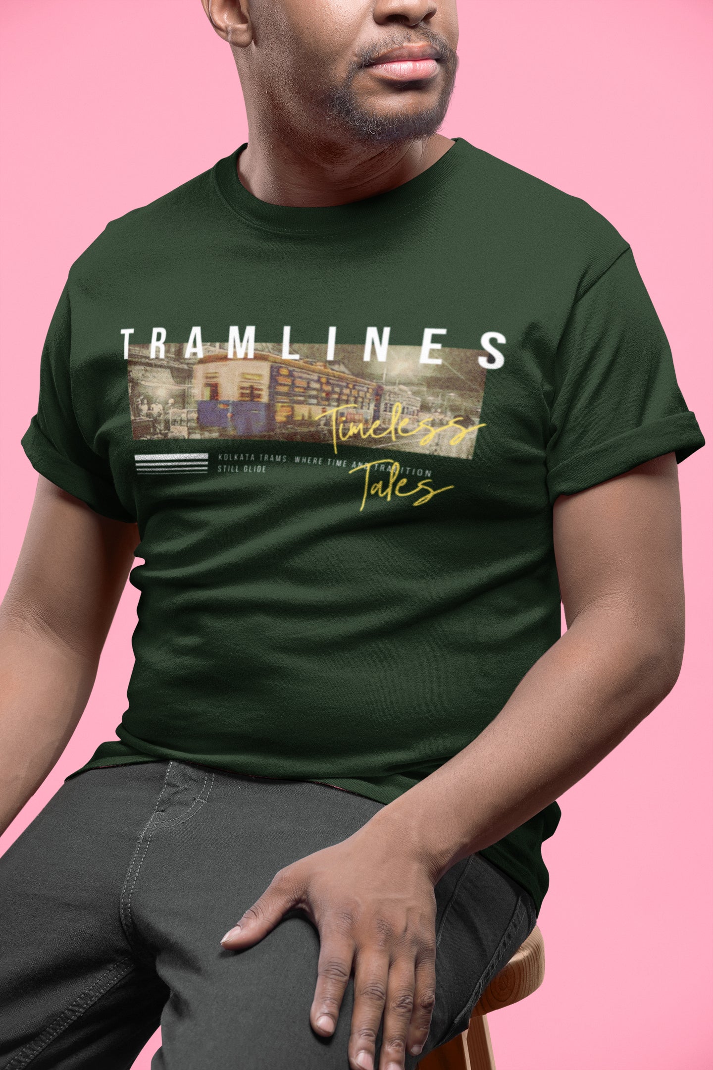 Kolkata Tramlines Timeless Tales Unisex T-shirt