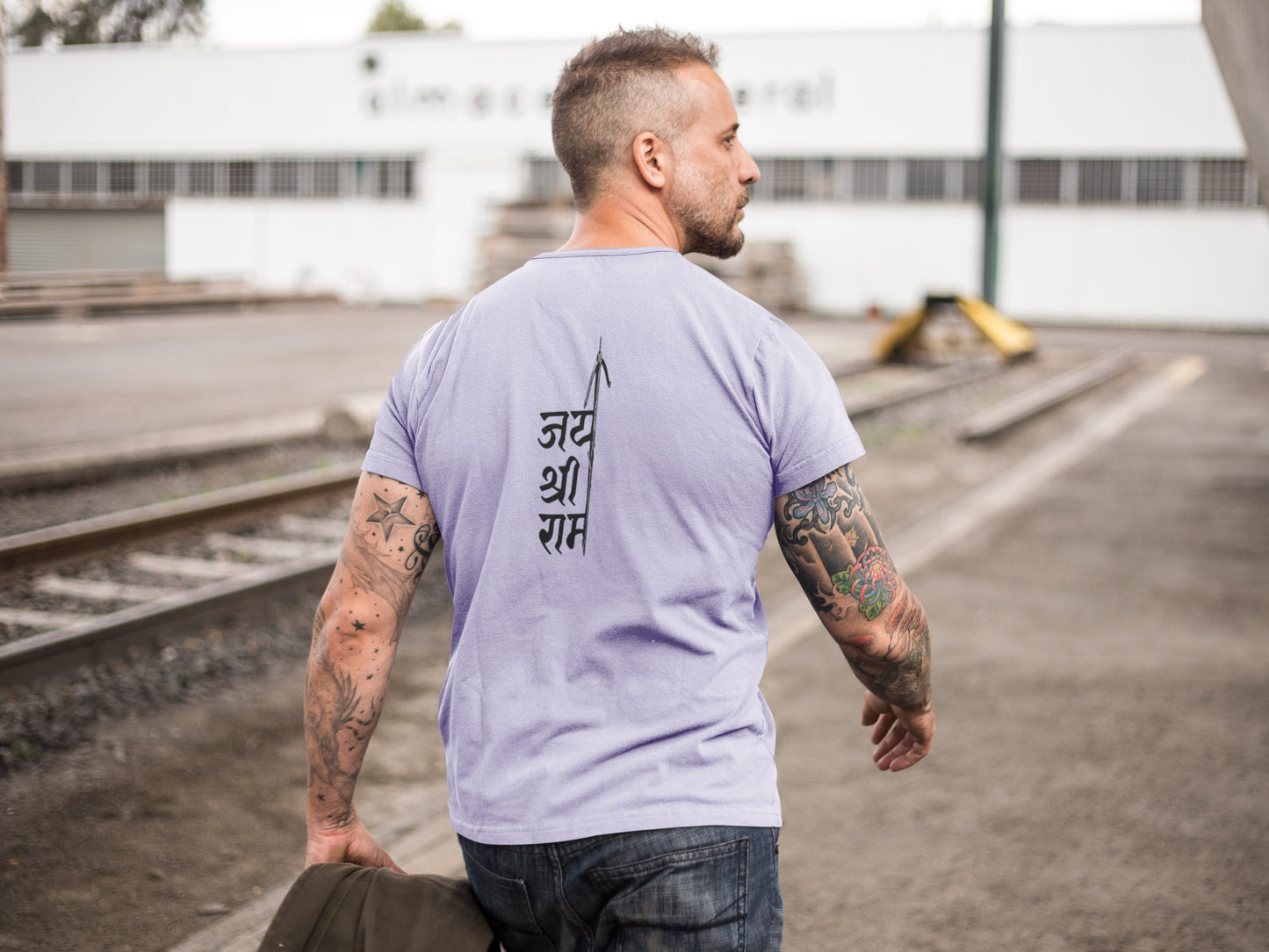 Jai Shri Ram Back Summer T-shirt For Men