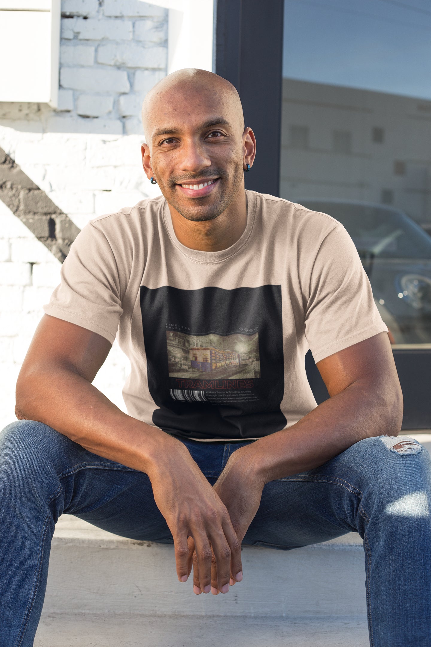 Kolkata Trams Timeless Tales Summer T-shirt For Men