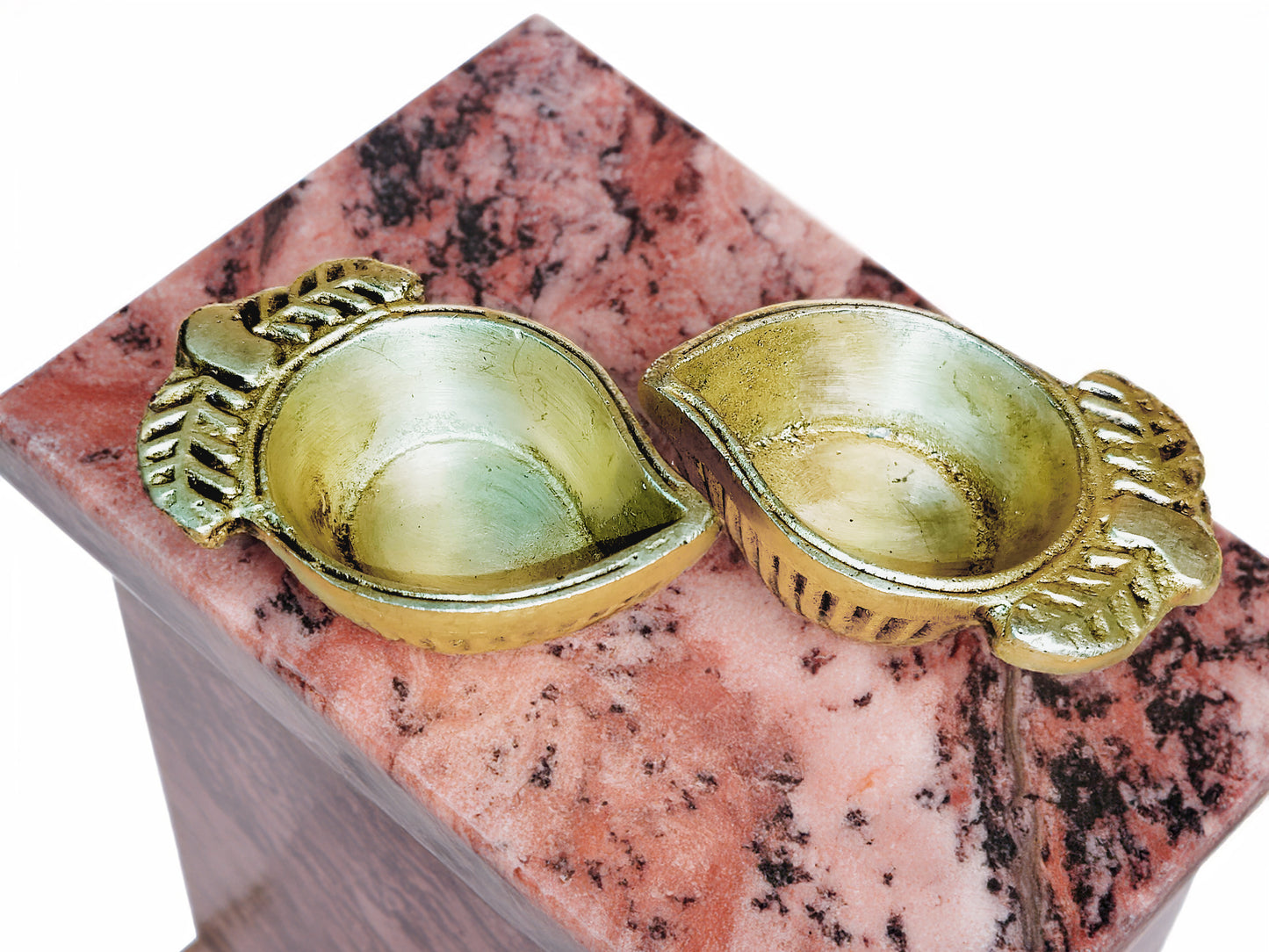 Mango Brass Diya Pair