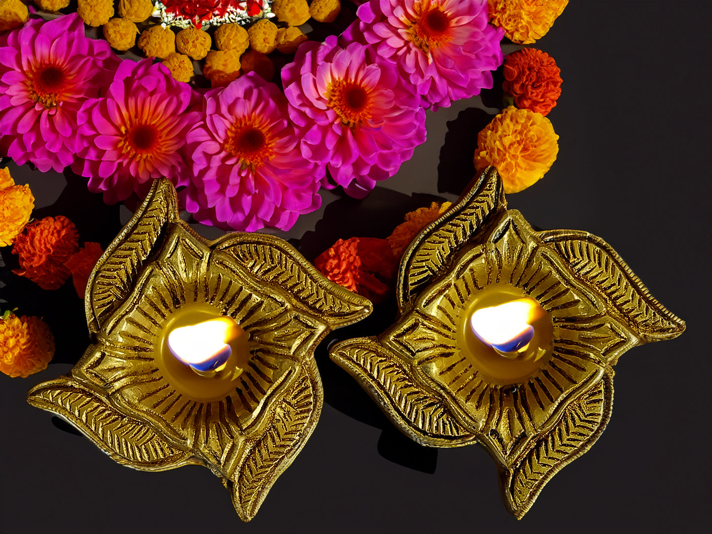 Swastik Brass Diya