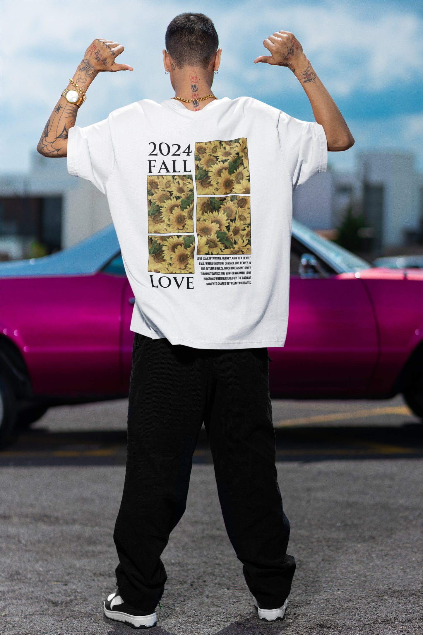 2024 Fall Love Unisex Oversized T-shirt