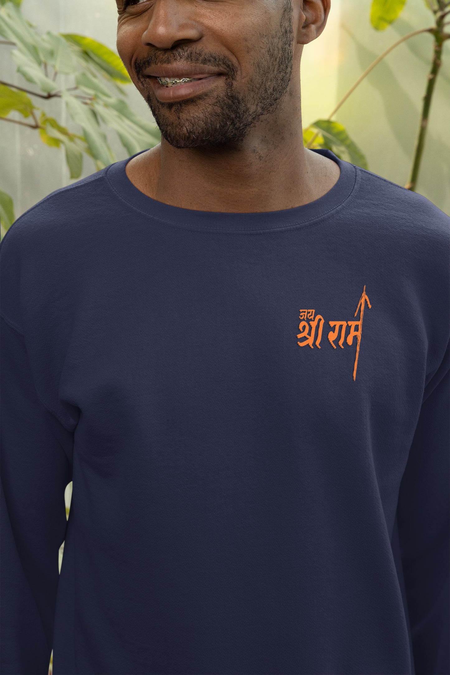 Jai Shri Ram Pocket Print Unisex Sweatshirt