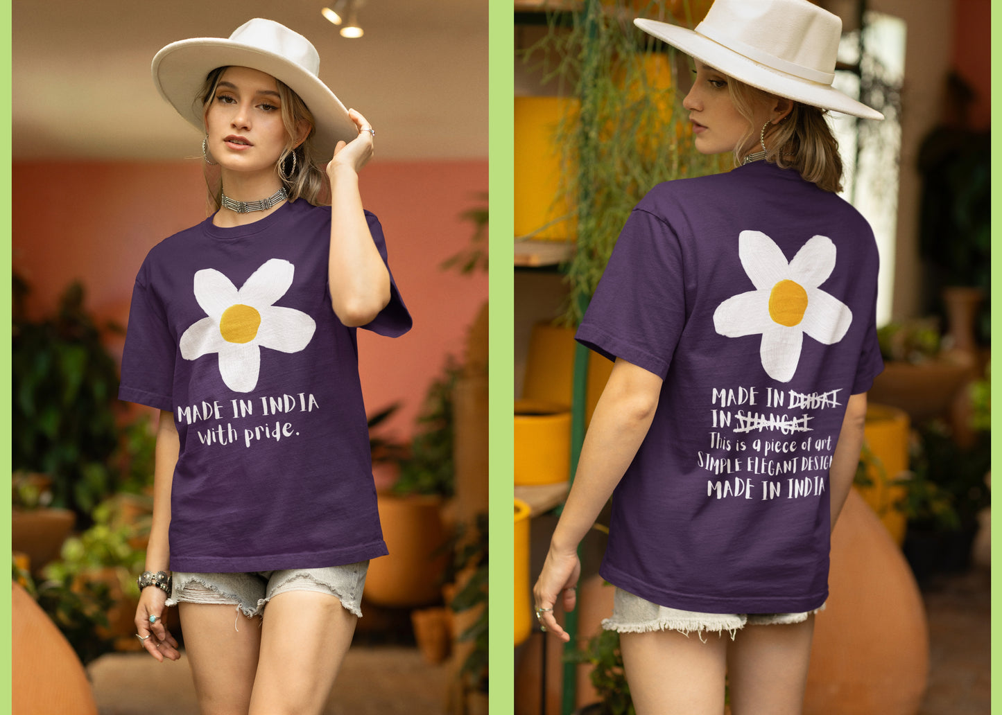 Made In India With Pride Unisex Oversized T-shirt