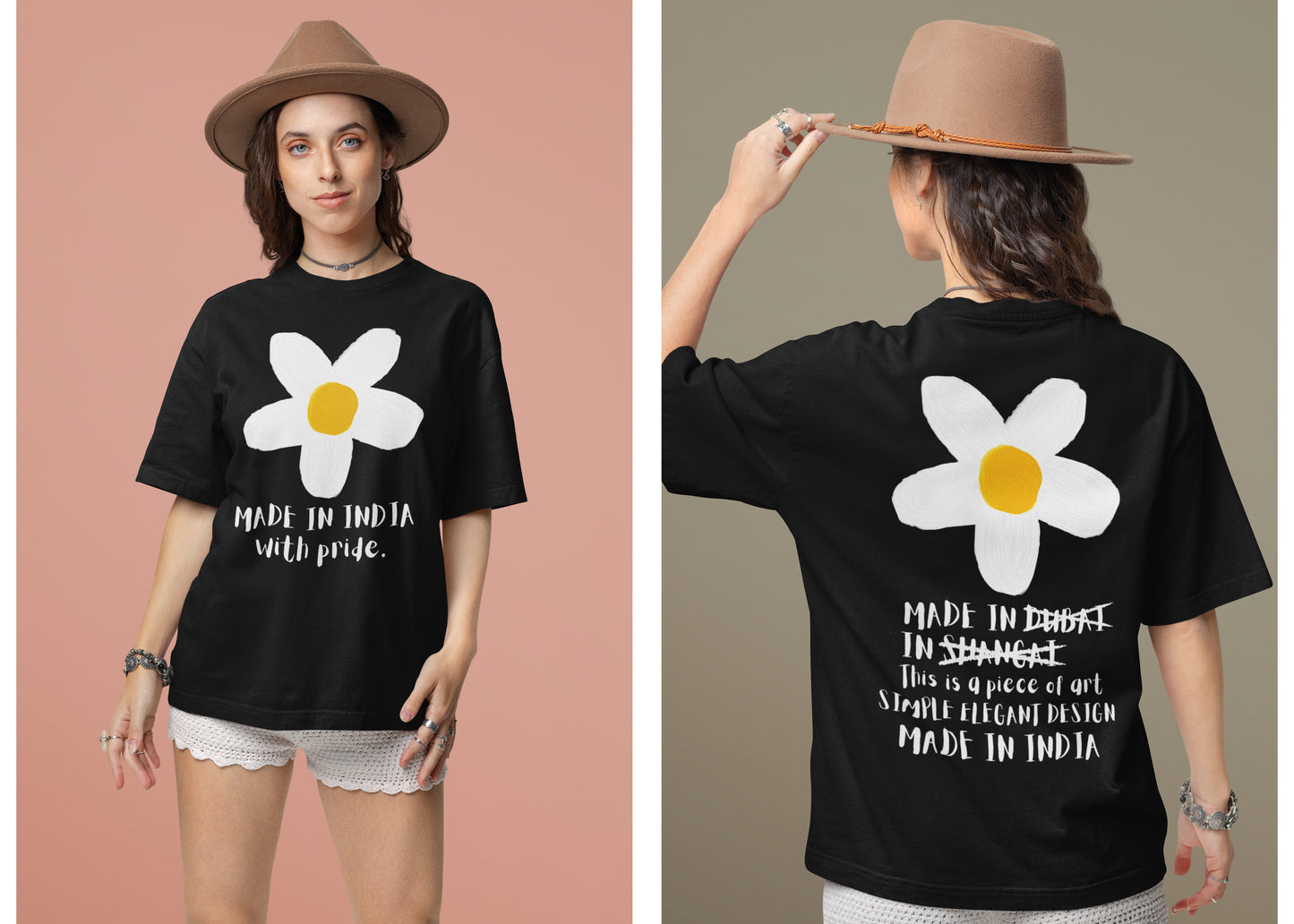 Made In India With Pride Unisex Oversized T-shirt