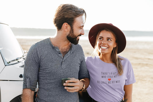 Husband Wife Love Boyfriend T-shirt for Women
