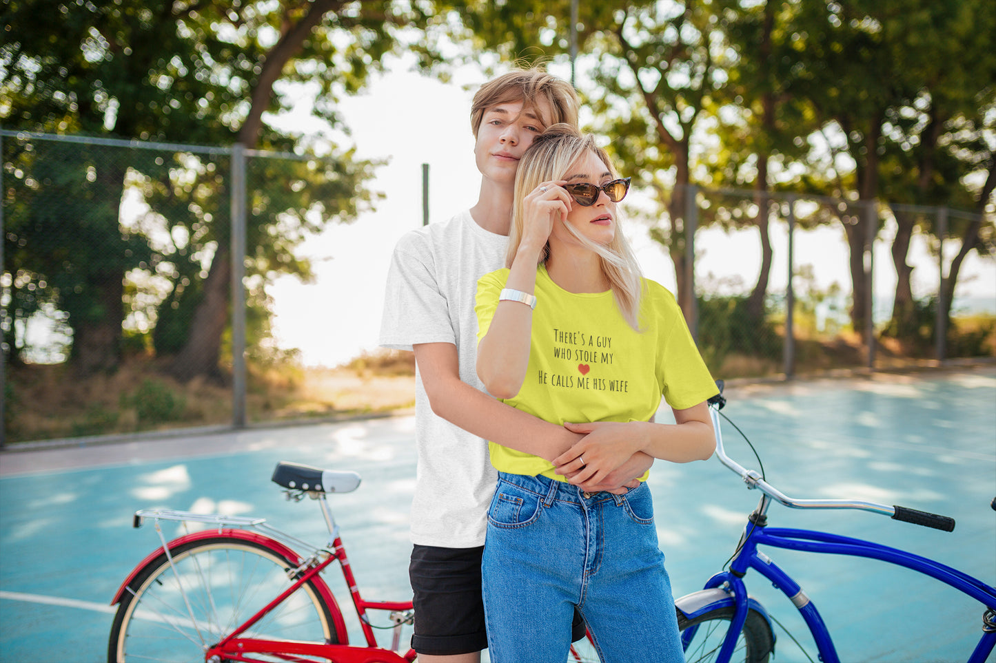 Husband Wife Love Boyfriend T-shirt for Women