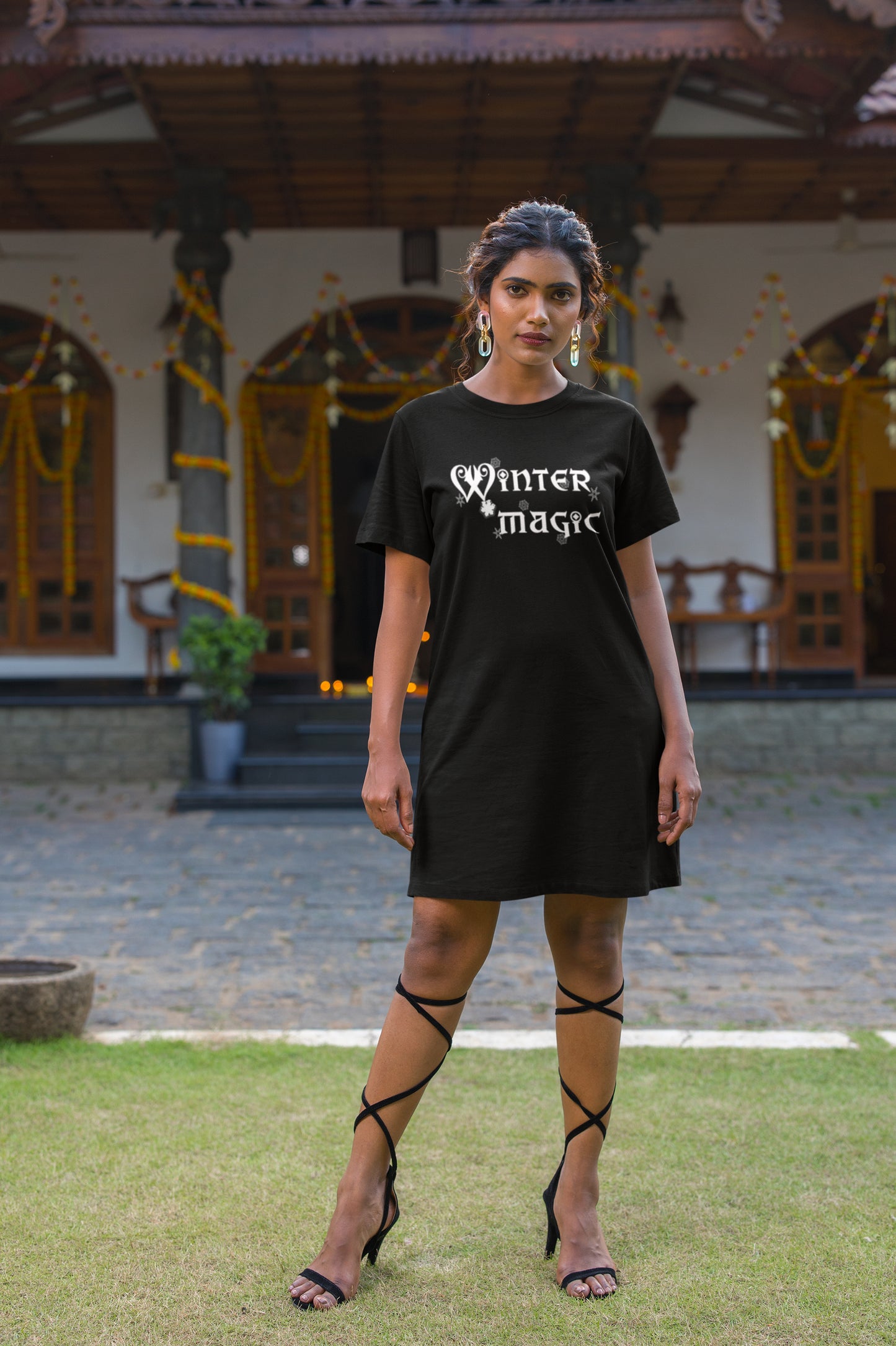 Winter Magic T-shirt Dress