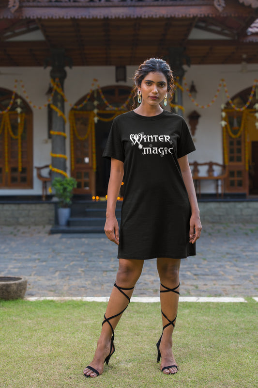 Winter Magic T-shirt Dress