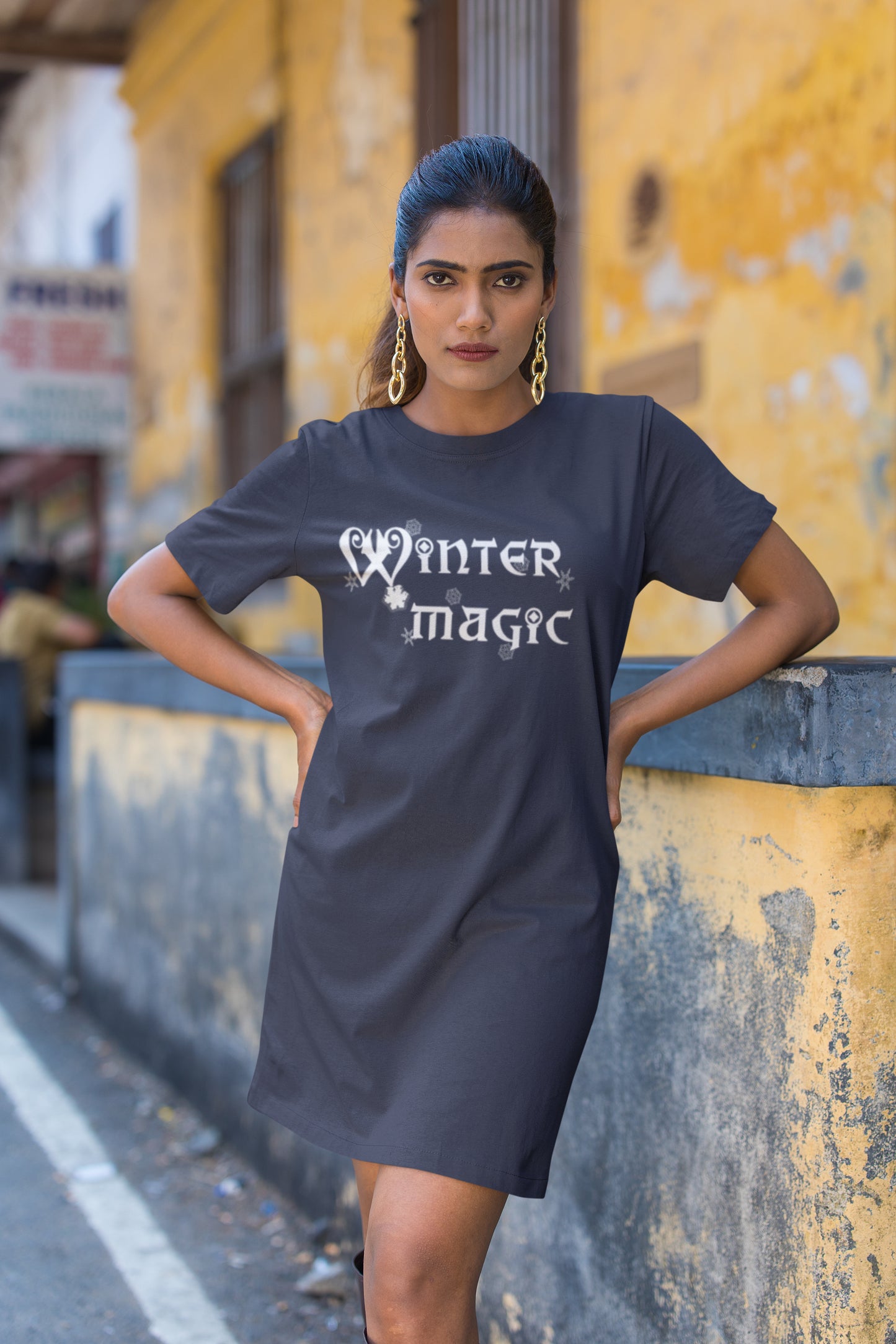 Winter Magic T-shirt Dress