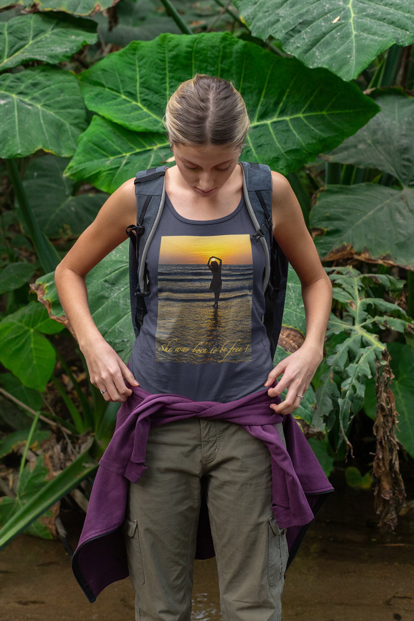 Tanktop für Damen (Sie wurde geboren, um frei zu sein)