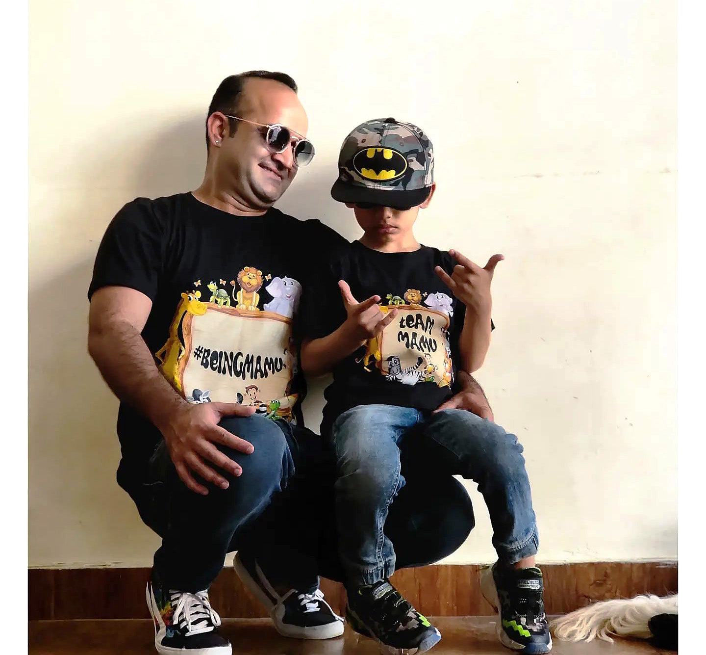 BEING MAMU Black T-shirt for Men
