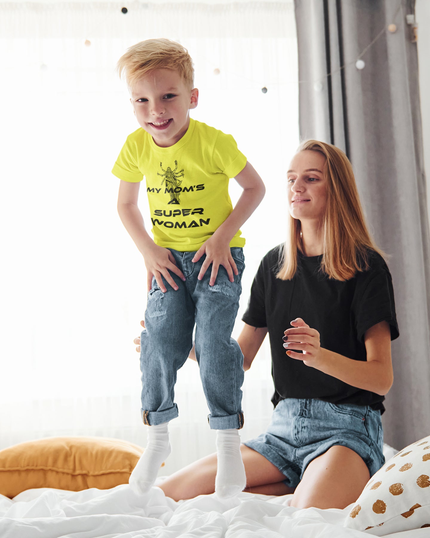 Summer T-shirt for Boys ( My Mom's A Super Woman )