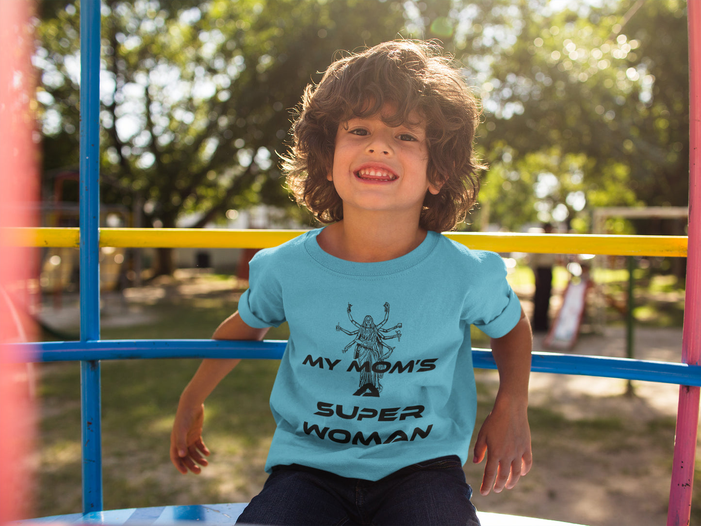 Summer T-shirt for Boys ( My Mom's A Super Woman )