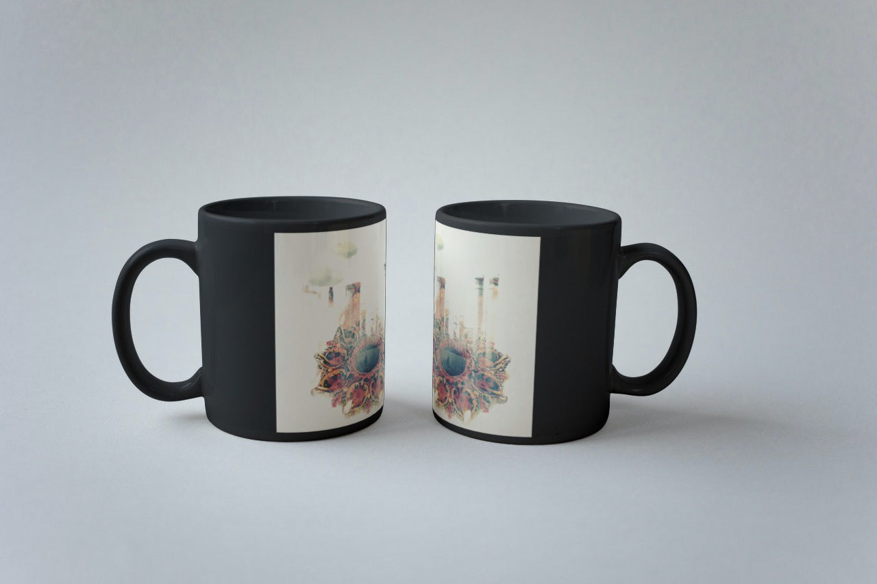 Black Coffee Mug ( Diya Building )