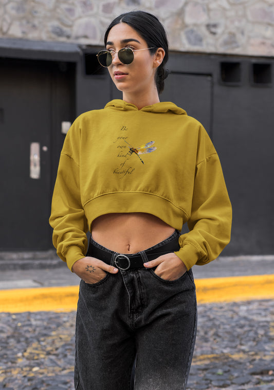 Your Own Kind Of Beautiful Crop Hoodie For Women