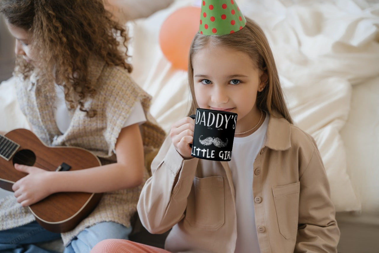 Daddy's Little Girl Black Coffee Mug