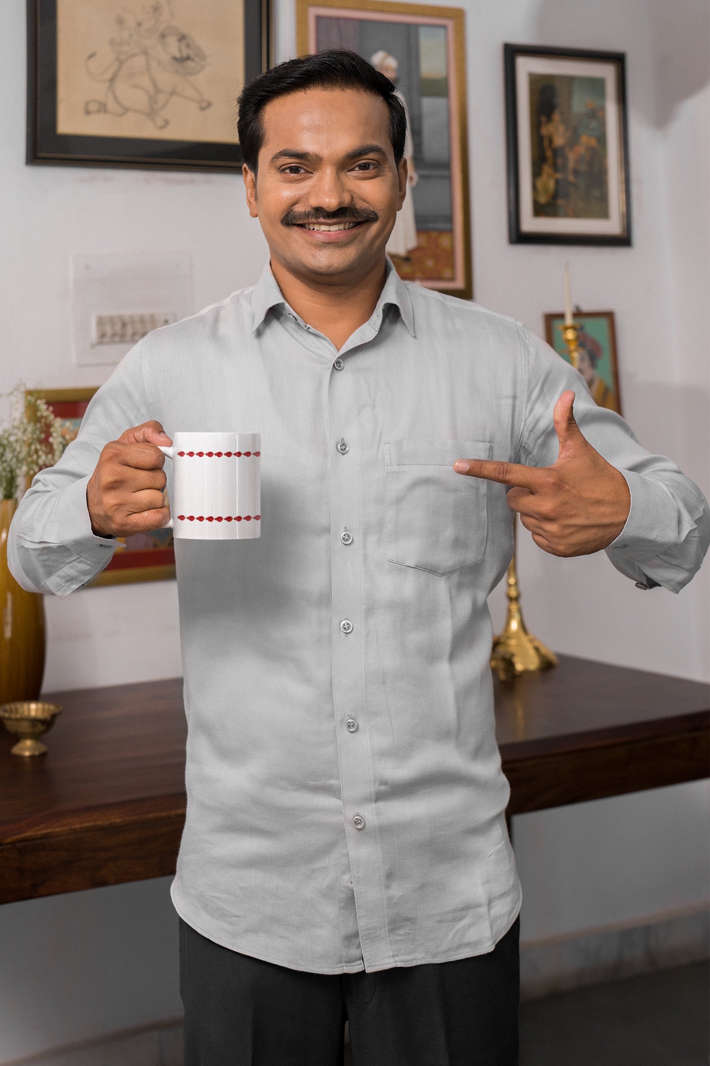 White Coffee Mug ( Diya Trail )