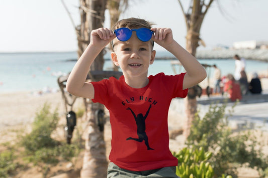 Sommer-T-Shirt für Jungen (Fly High Black)