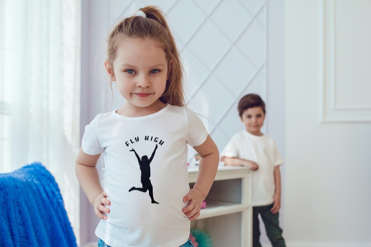 Summer T-shirt for Girls(FLY HIGH)