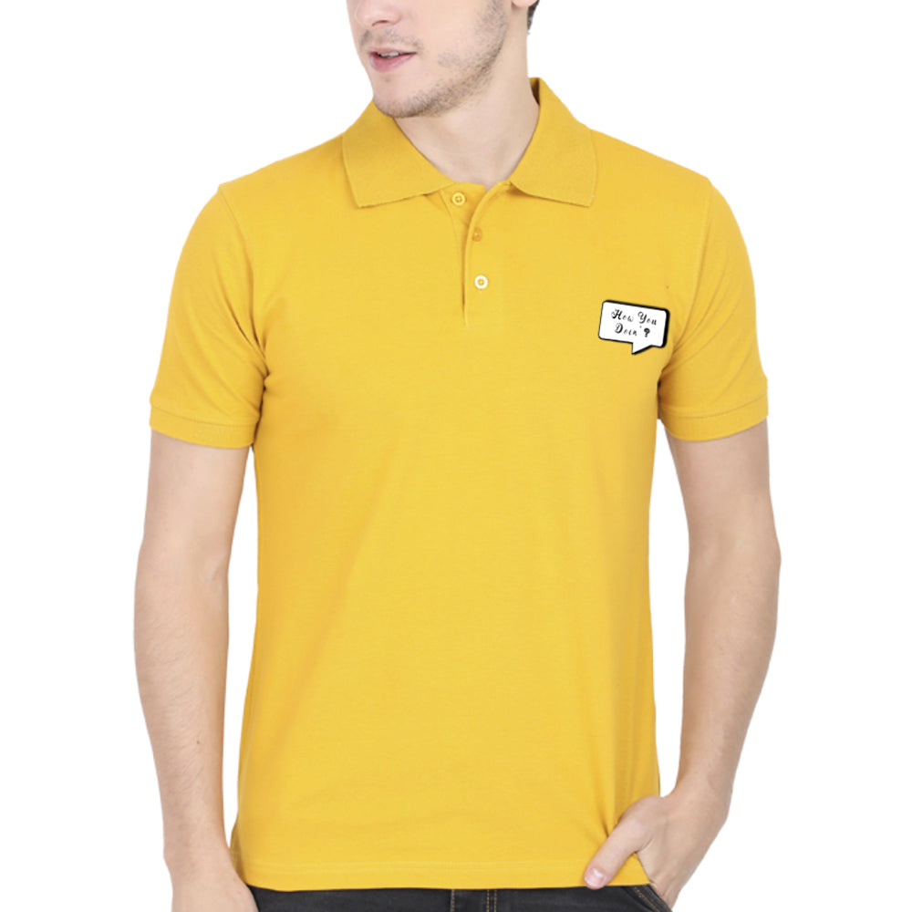 POLO T-shirt for Men(FRIENDS HOW YOU DOING)