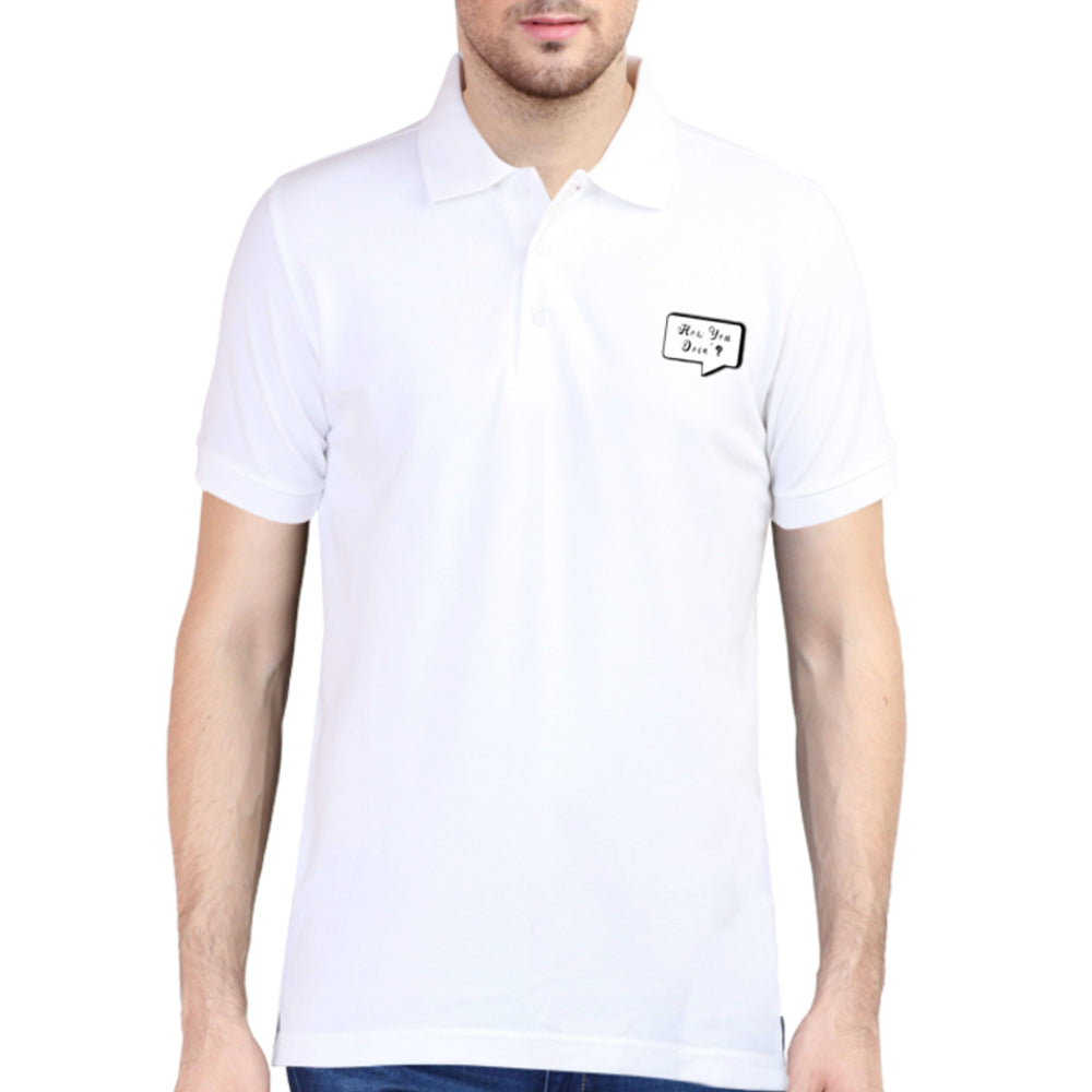 POLO T-shirt for Men(FRIENDS HOW YOU DOING)