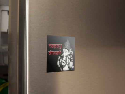 Happy Diwali Square Fridge Magnet