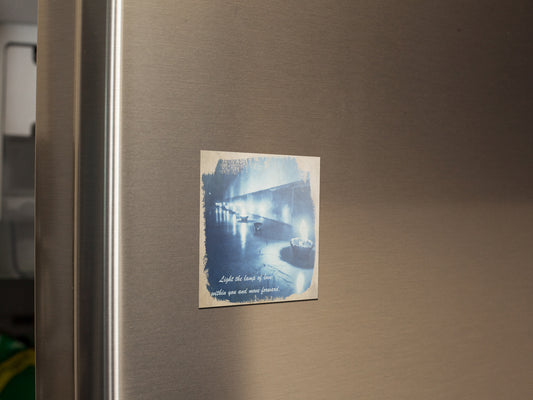 Light The Lamp Of Love Within You Square Fridge Magnet