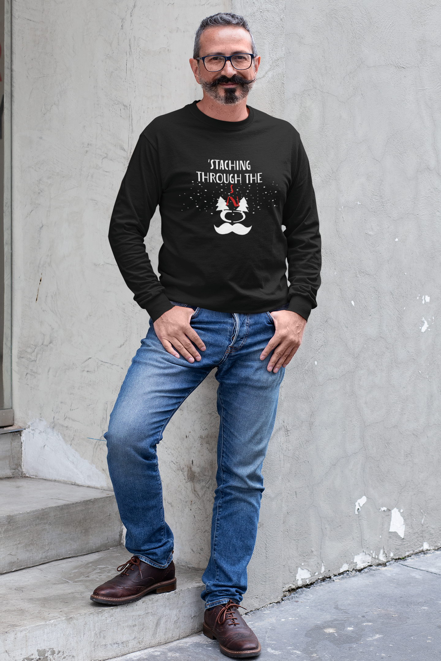 Staching Through The Snow Sweatshirt for Men