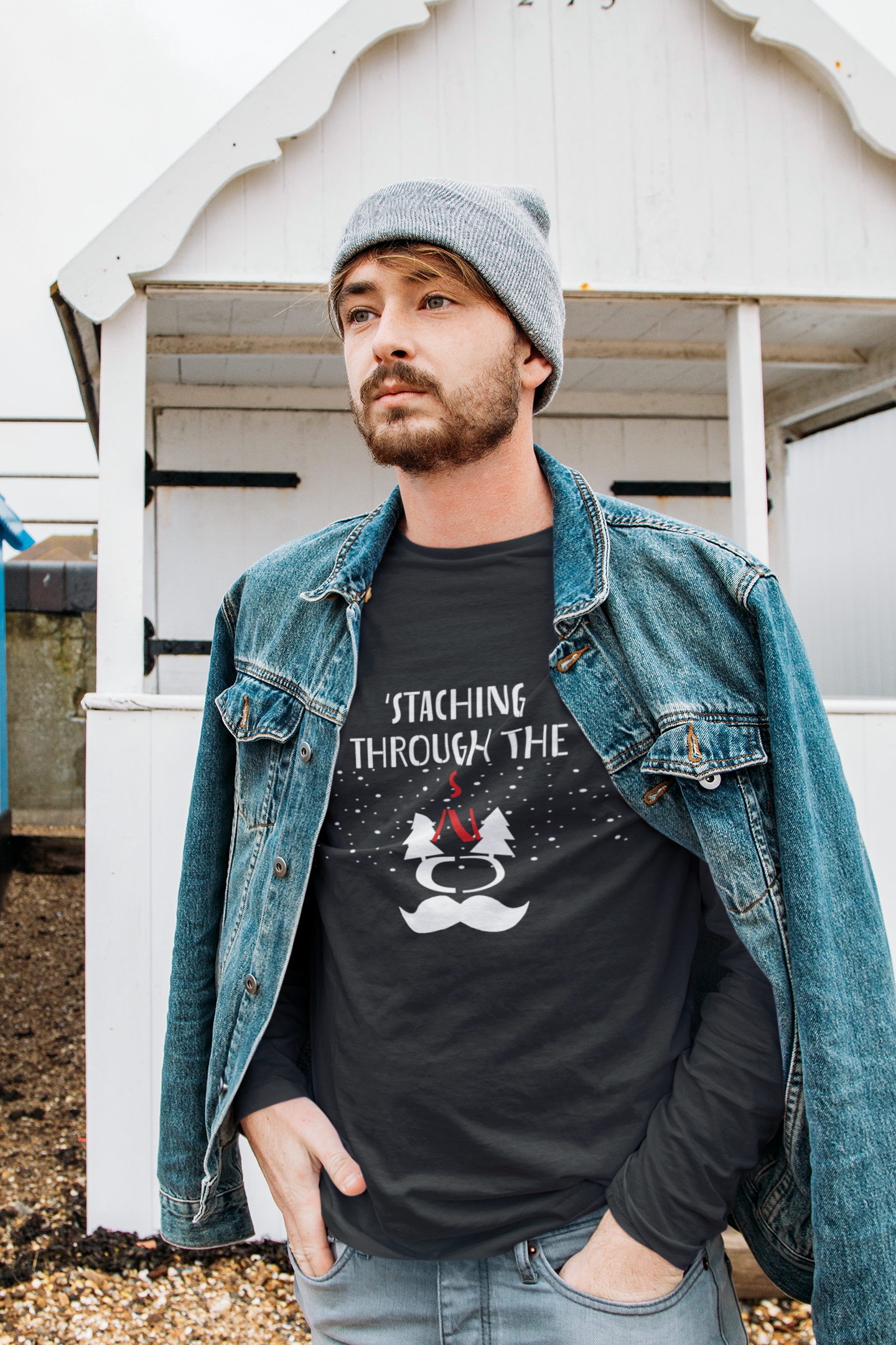 Full Sleeves T-shirt for Men ( STACHING THOUGH THE SNOW )