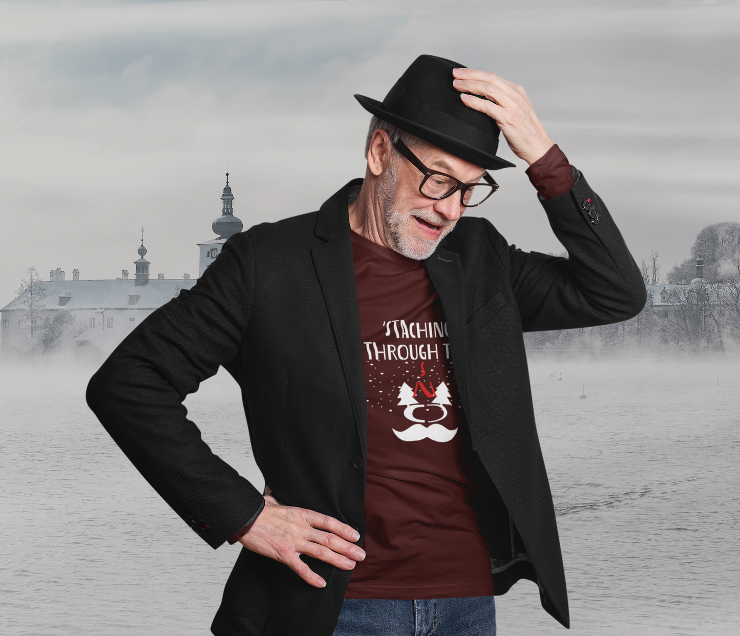 Full Sleeves T-shirt for Men ( STACHING THOUGH THE SNOW )