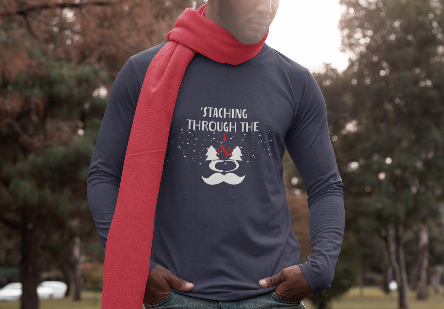 Full Sleeves T-shirt for Men ( STACHING THOUGH THE SNOW )