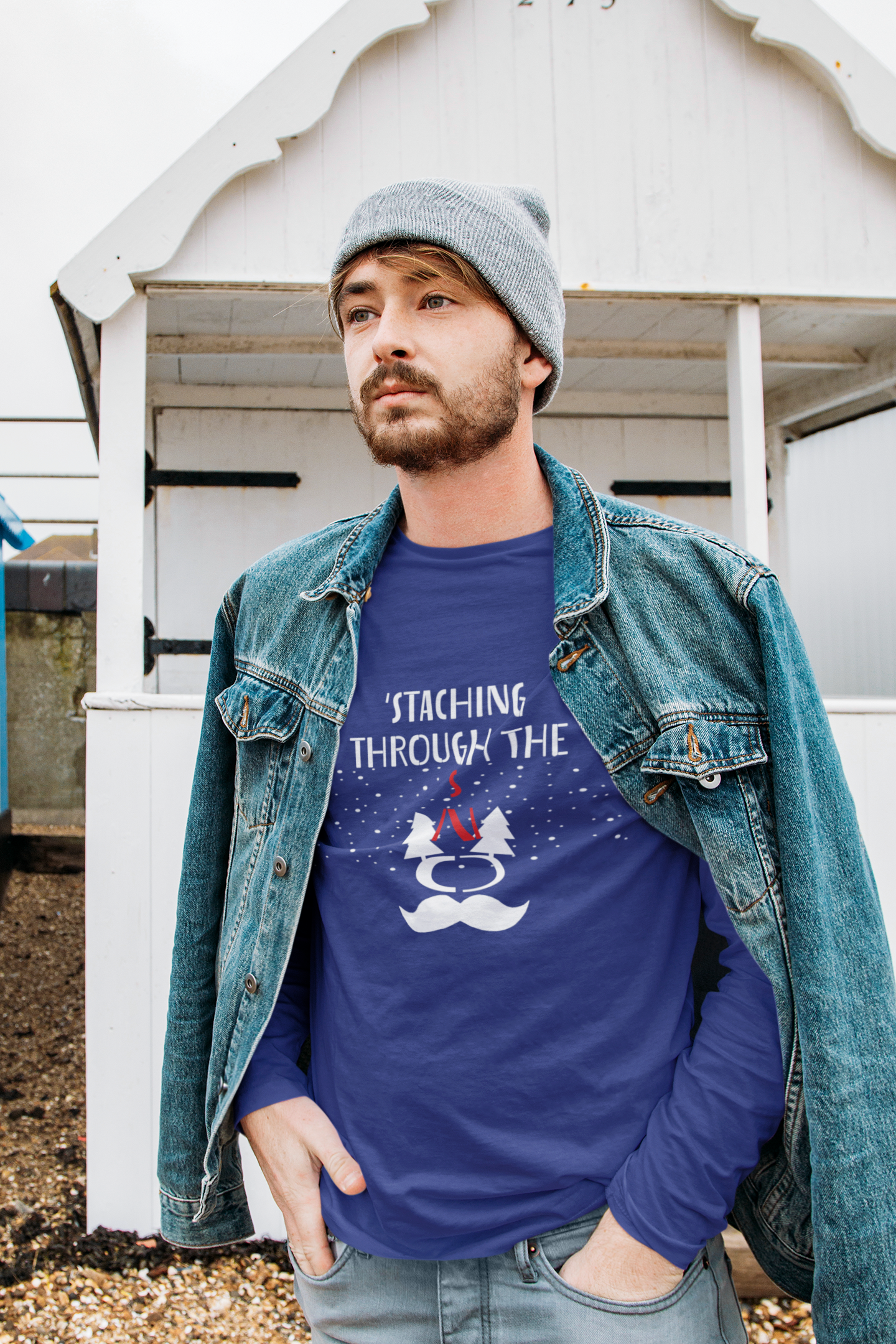 Full Sleeves T-shirt for Men ( STACHING THOUGH THE SNOW )