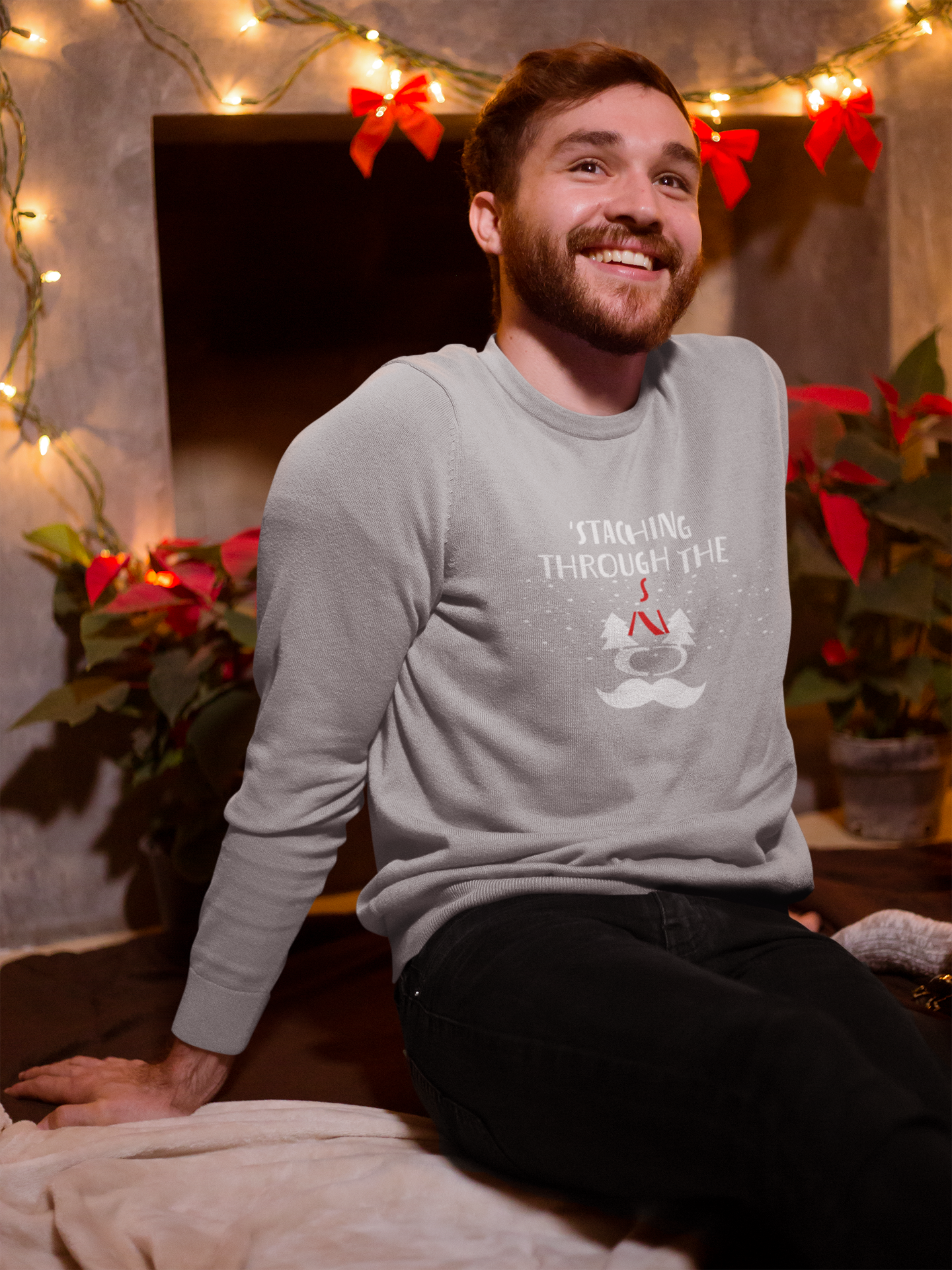 Staching Through The Snow Sweatshirt for Men