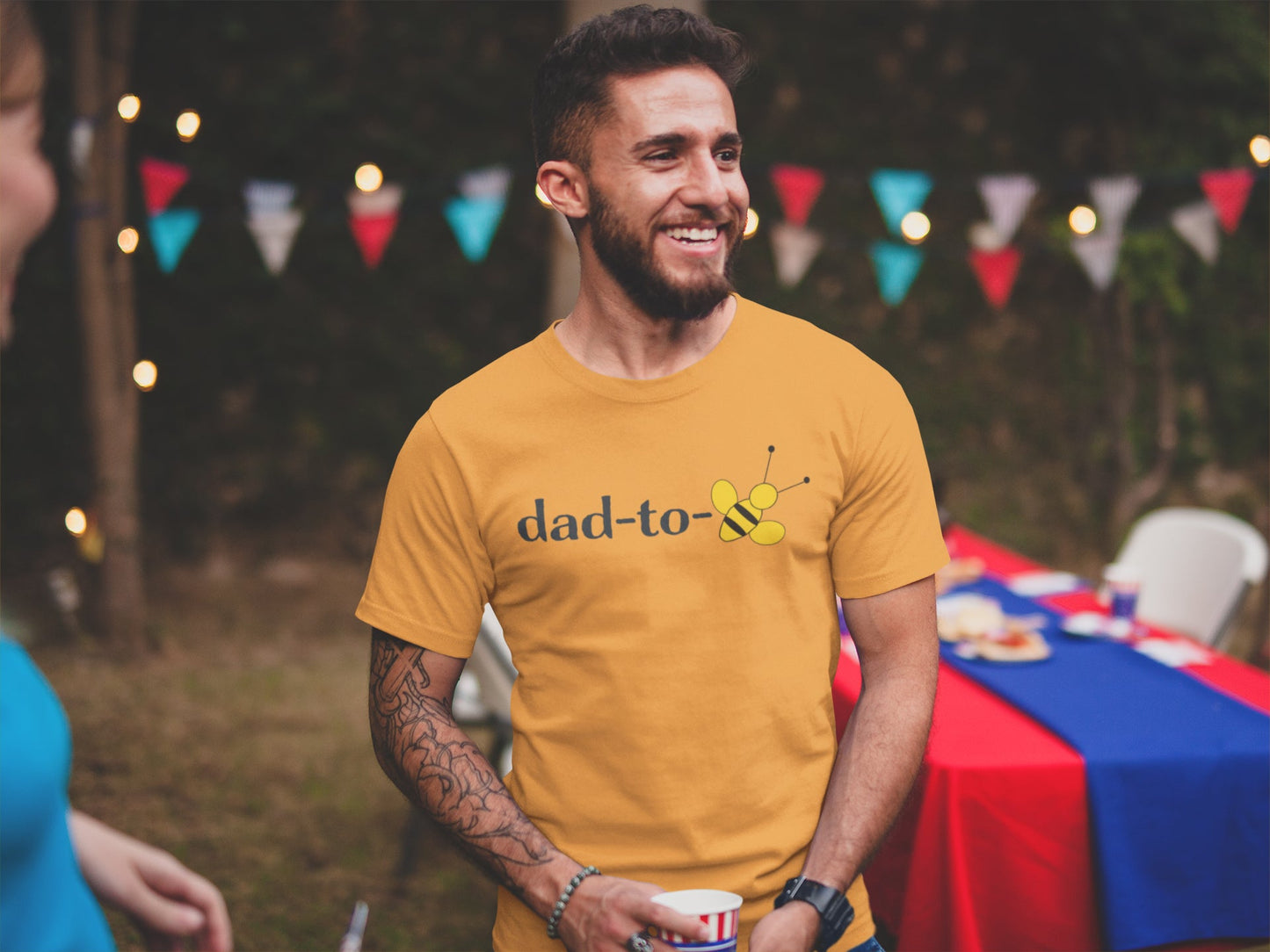 Dad To Bee Sommer-T-Shirt für Männer