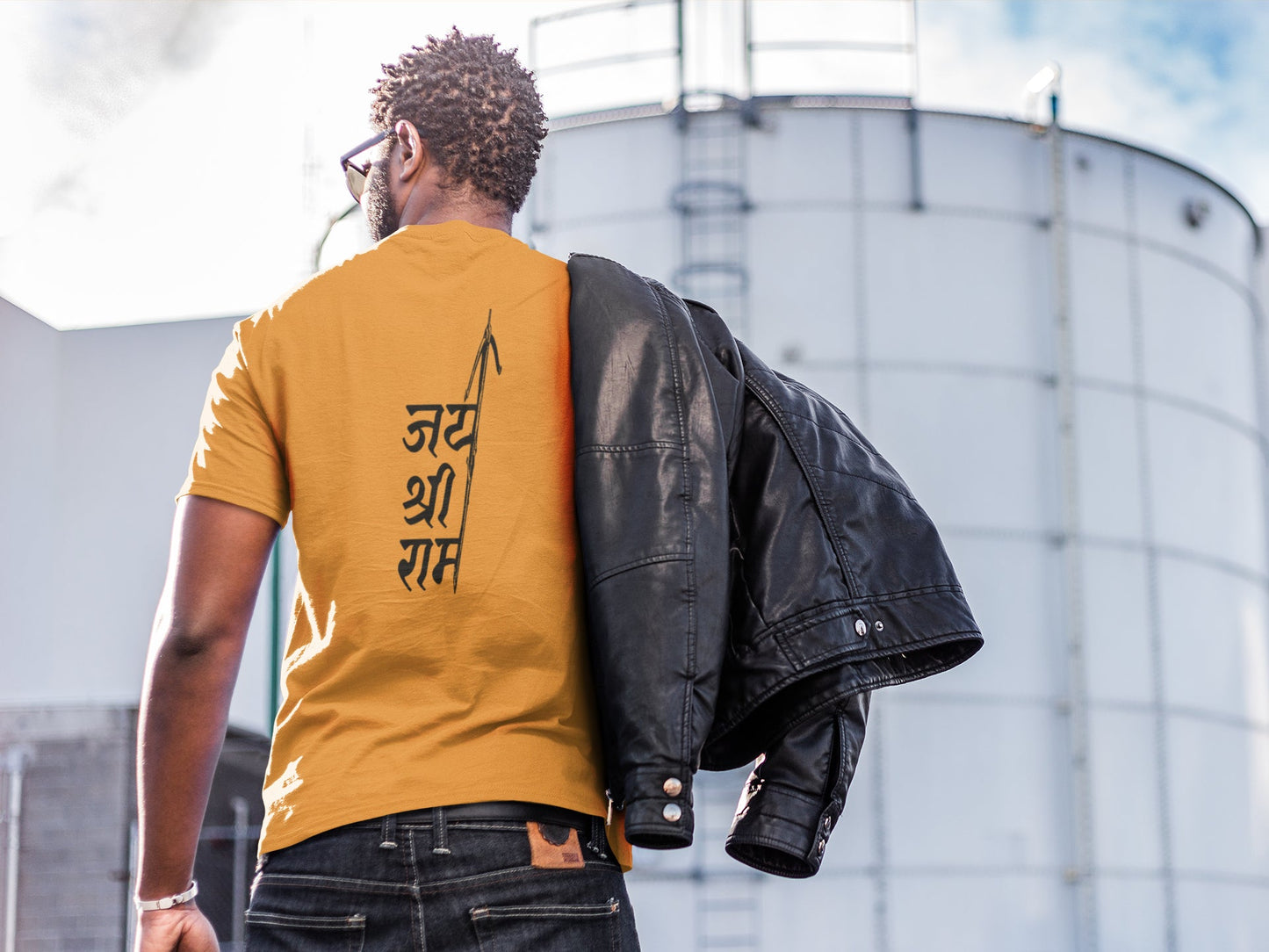 Jai Shri Ram Back Summer T-shirt For Men