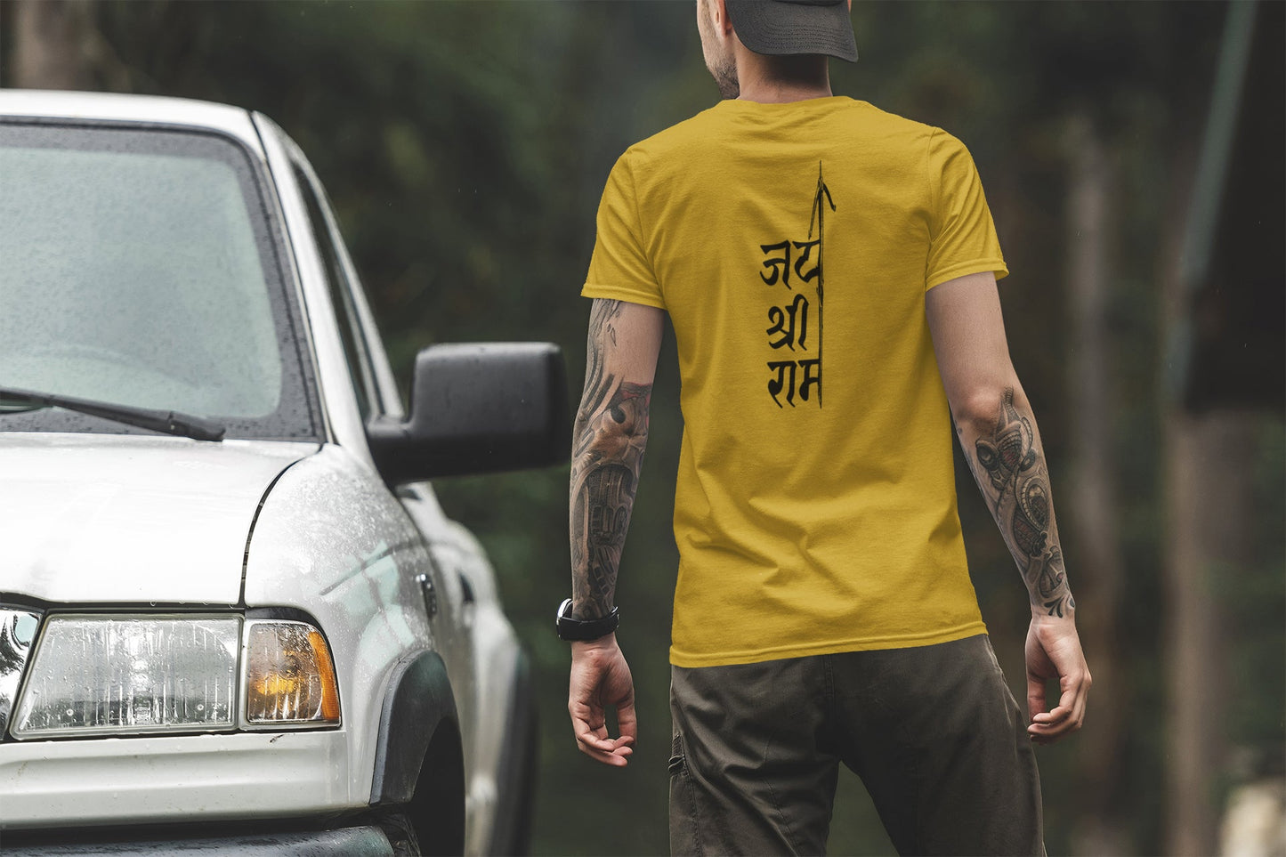 Jai Shri Ram Back Summer T-shirt For Men