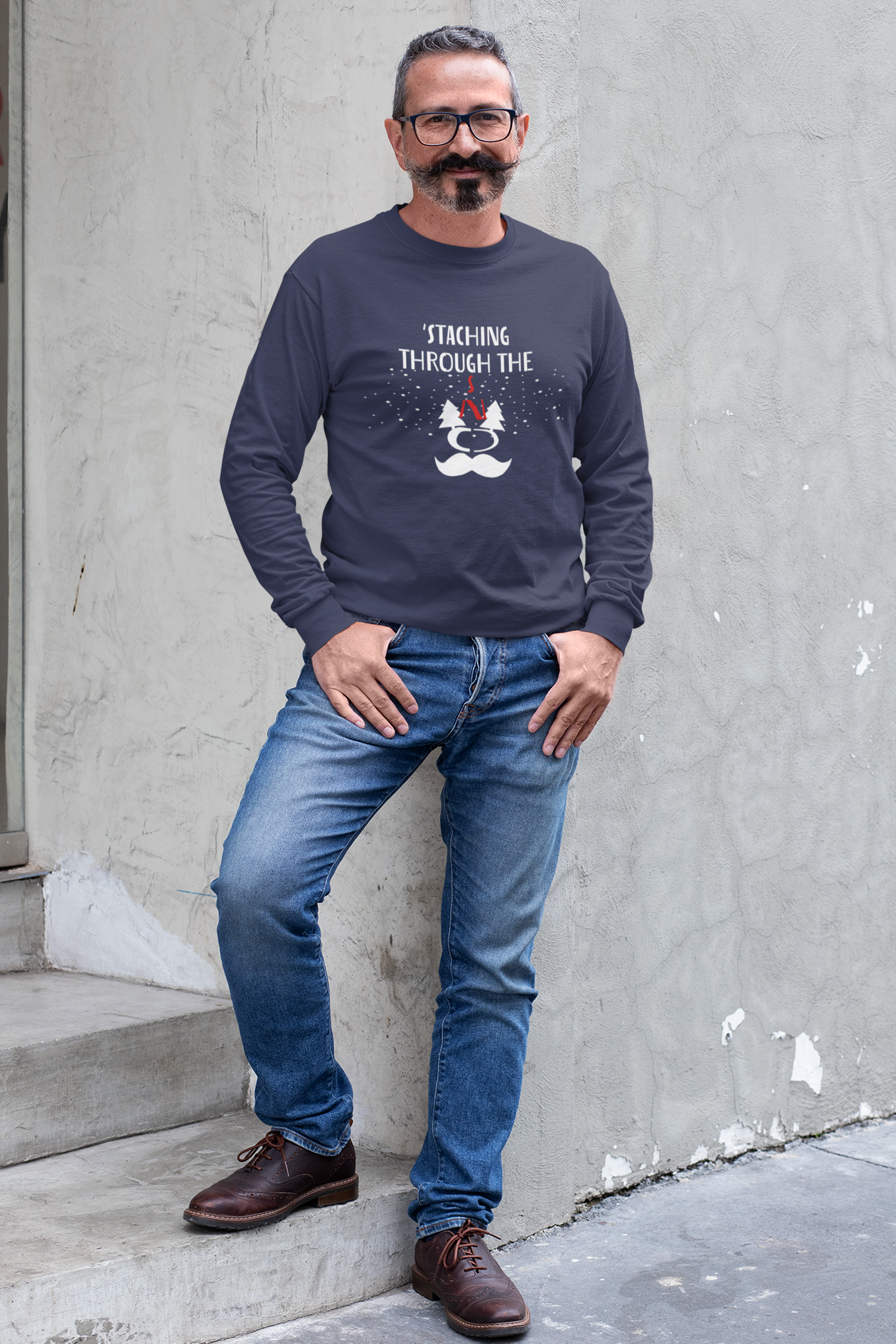 Staching Through The Snow Sweatshirt for Men