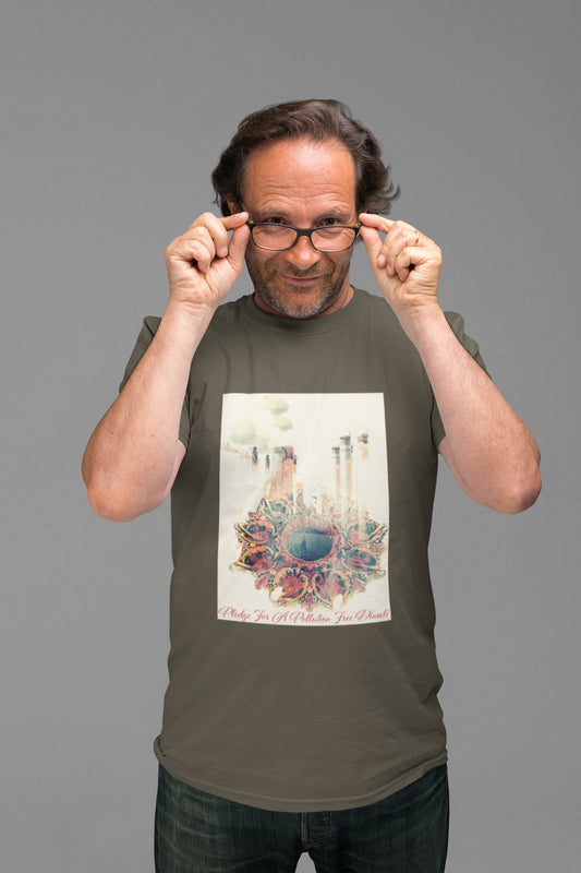 Umweltfreundliches Diwali-Sommer-T-Shirt für Männer