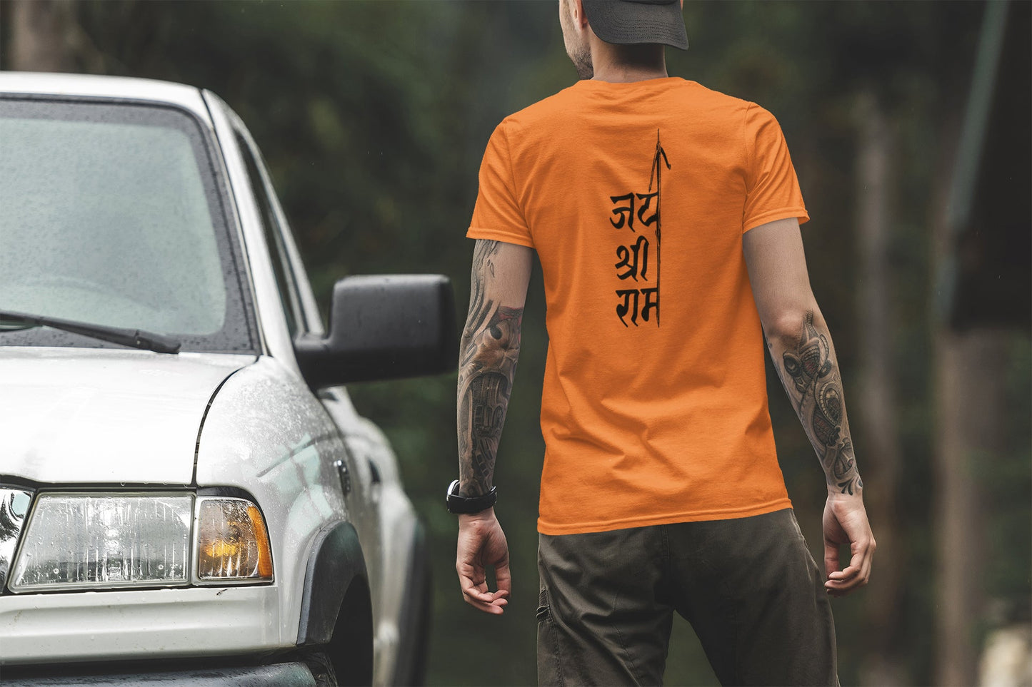 Jai Shri Ram Back Summer T-shirt For Men
