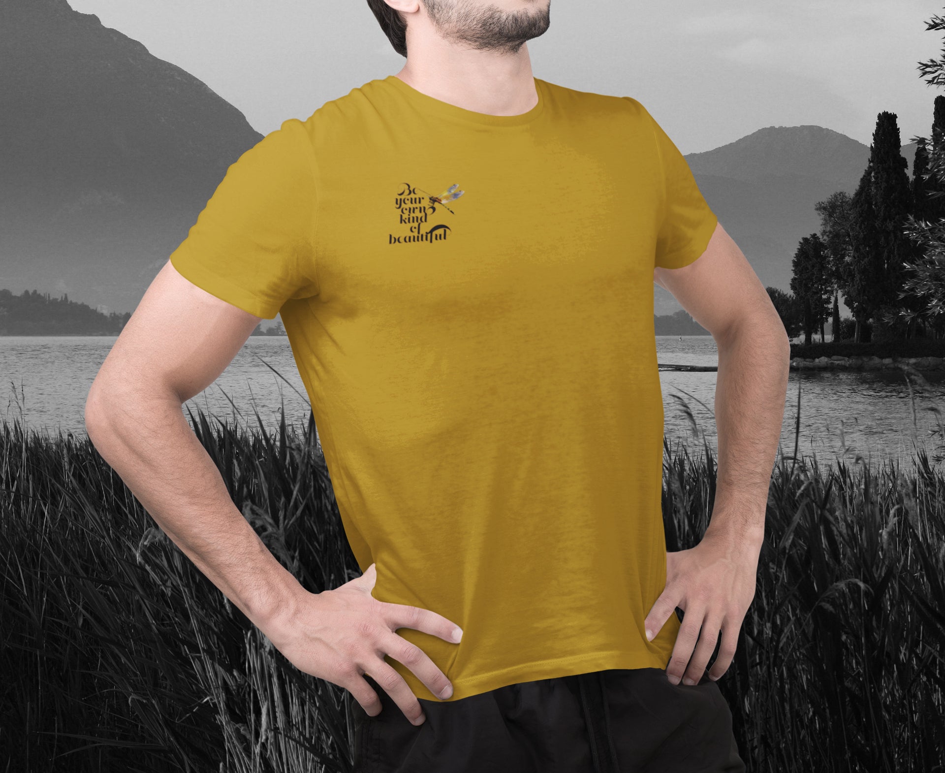 Own Kind Of Beautiful Pocket Print Summer T-shirt for Men