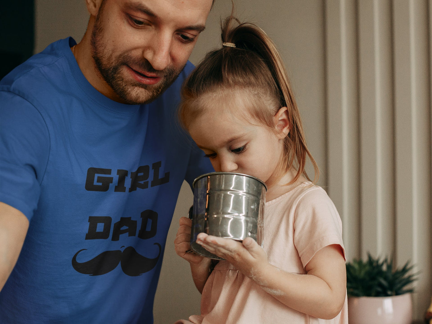 Mädchen-Papa-Sommer-T-Shirt für Männer