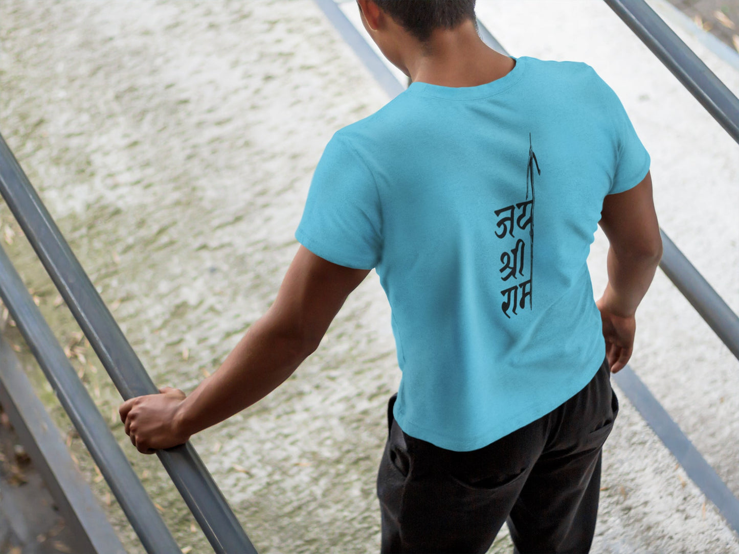 Jai Shri Ram Back Summer T-shirt For Men