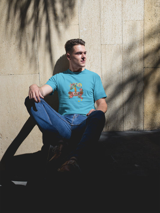 Diya Flower Sommer-T-Shirt für Männer