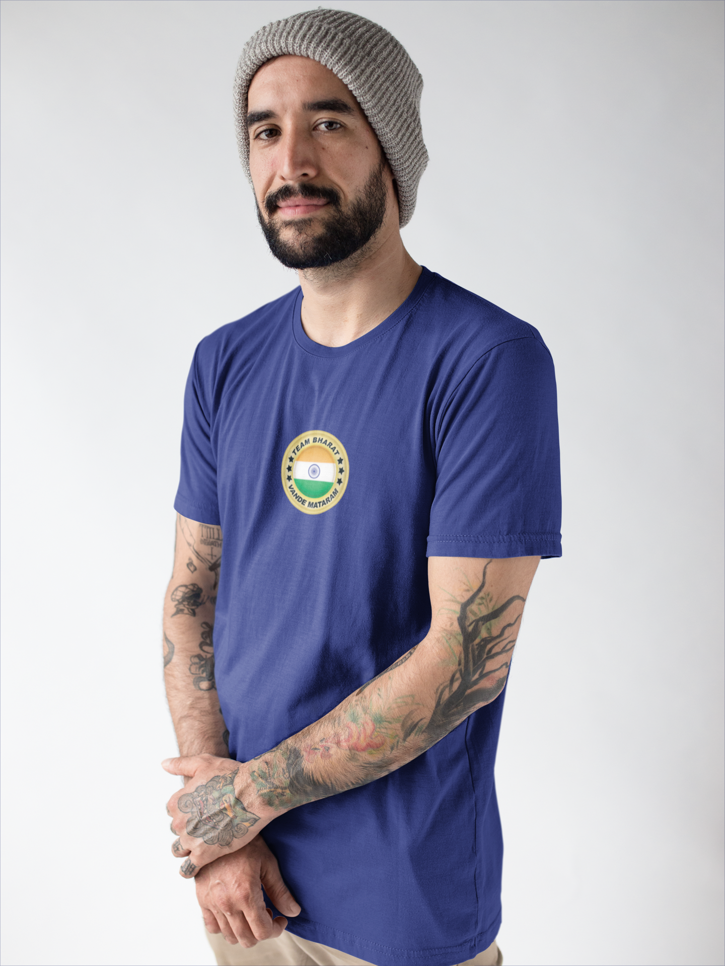 Sommer-T-Shirt für Herren (TEAM BHARAT SMALL)