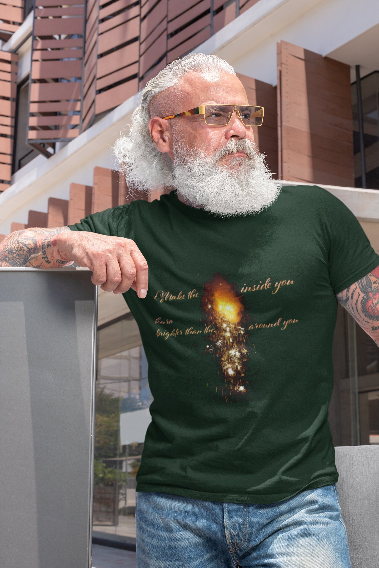 Fire Within Sommer-T-Shirt für Männer